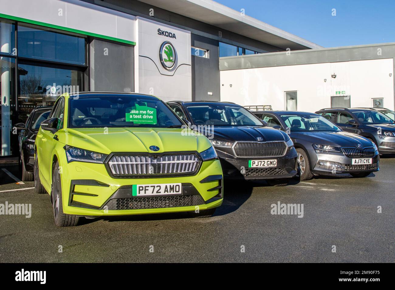 5 seat skoda enyaq coupe iv hi res stock photography and images alamy