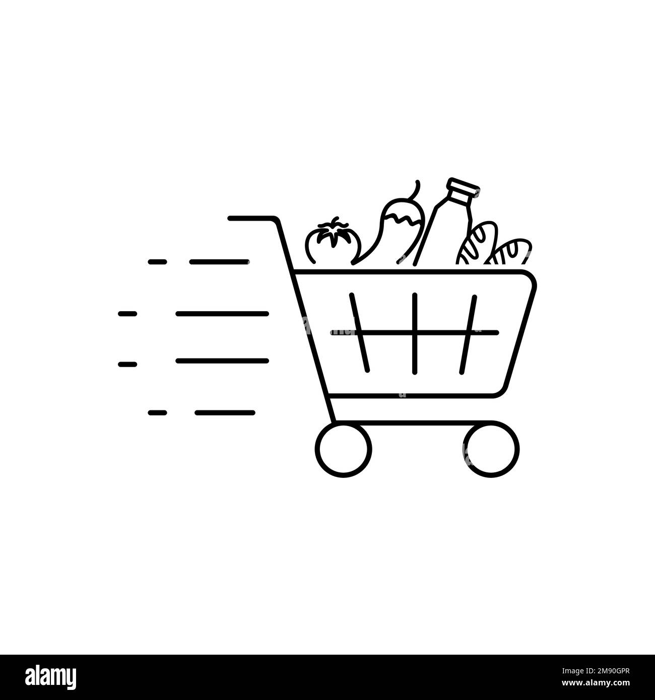 Shop Basket Supermarket Black Silhouette Icon. Grocery Store Buy Basket  Market Glyph Pictogram. Hand Food Product Empty Cart Flat Symbol. Bag  Retail Internet Web Sign. Isolated Vector Illustration. 9973964 Vector Art  at