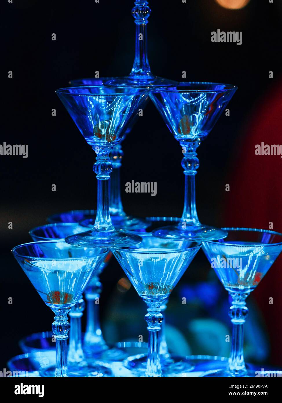Martini cocktails at the restaurant bar for a night party Stock Photo Alamy