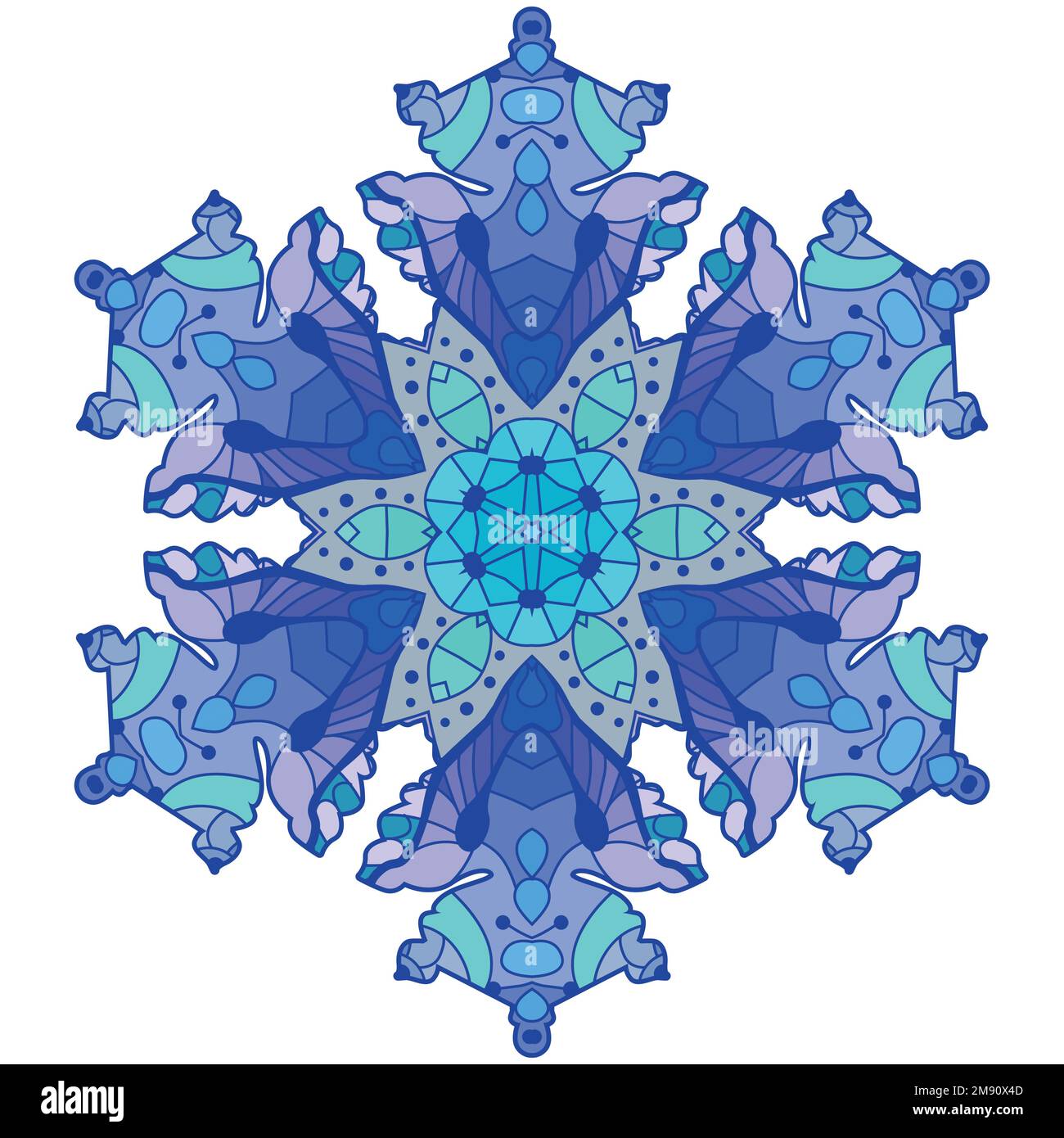 Snowflake winter icon silhouette on white background Stock Vector Image ...