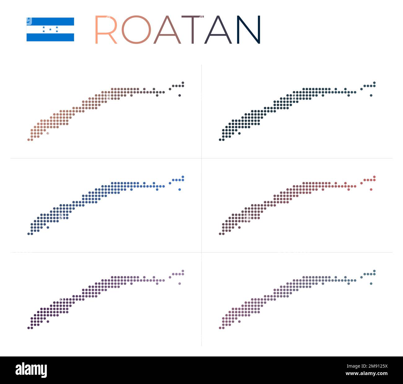 Roatan map Stock Vector Images - Alamy