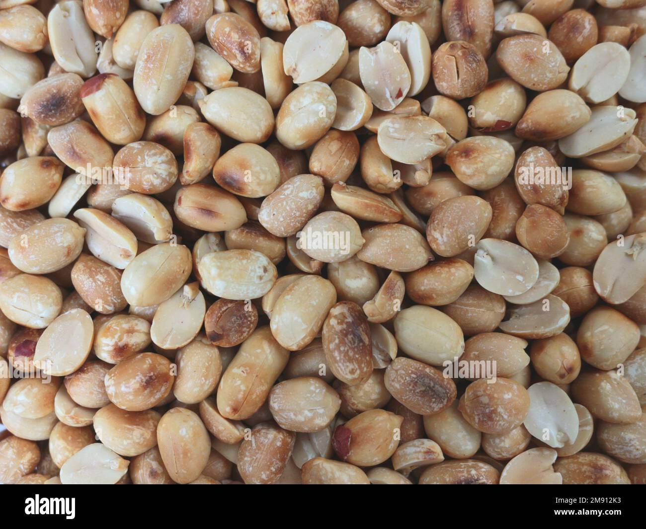texture of a peanuts after roasting Stock Photo