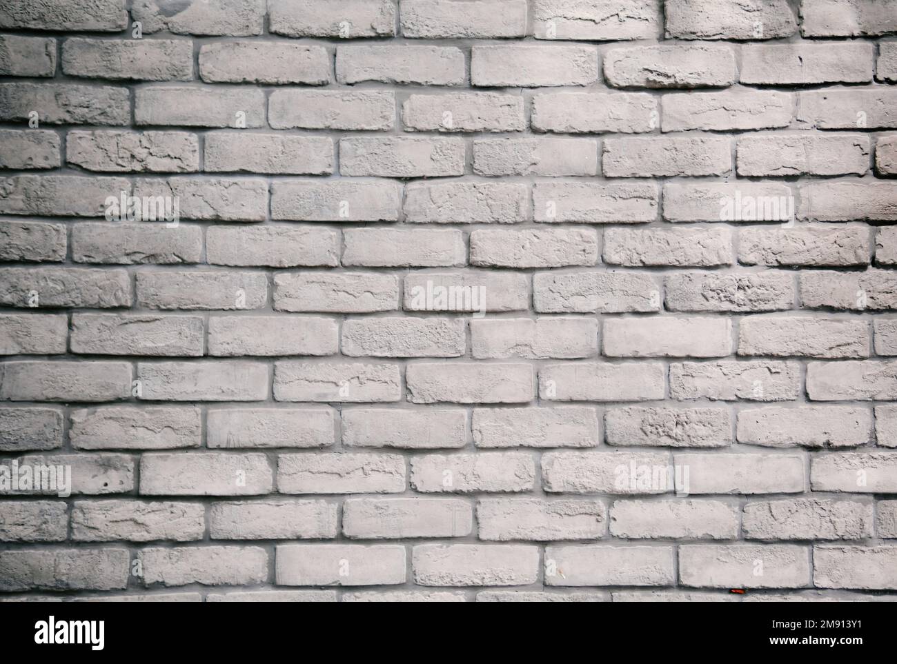 A modern white grey brick wall textured background Stock Photo Alamy