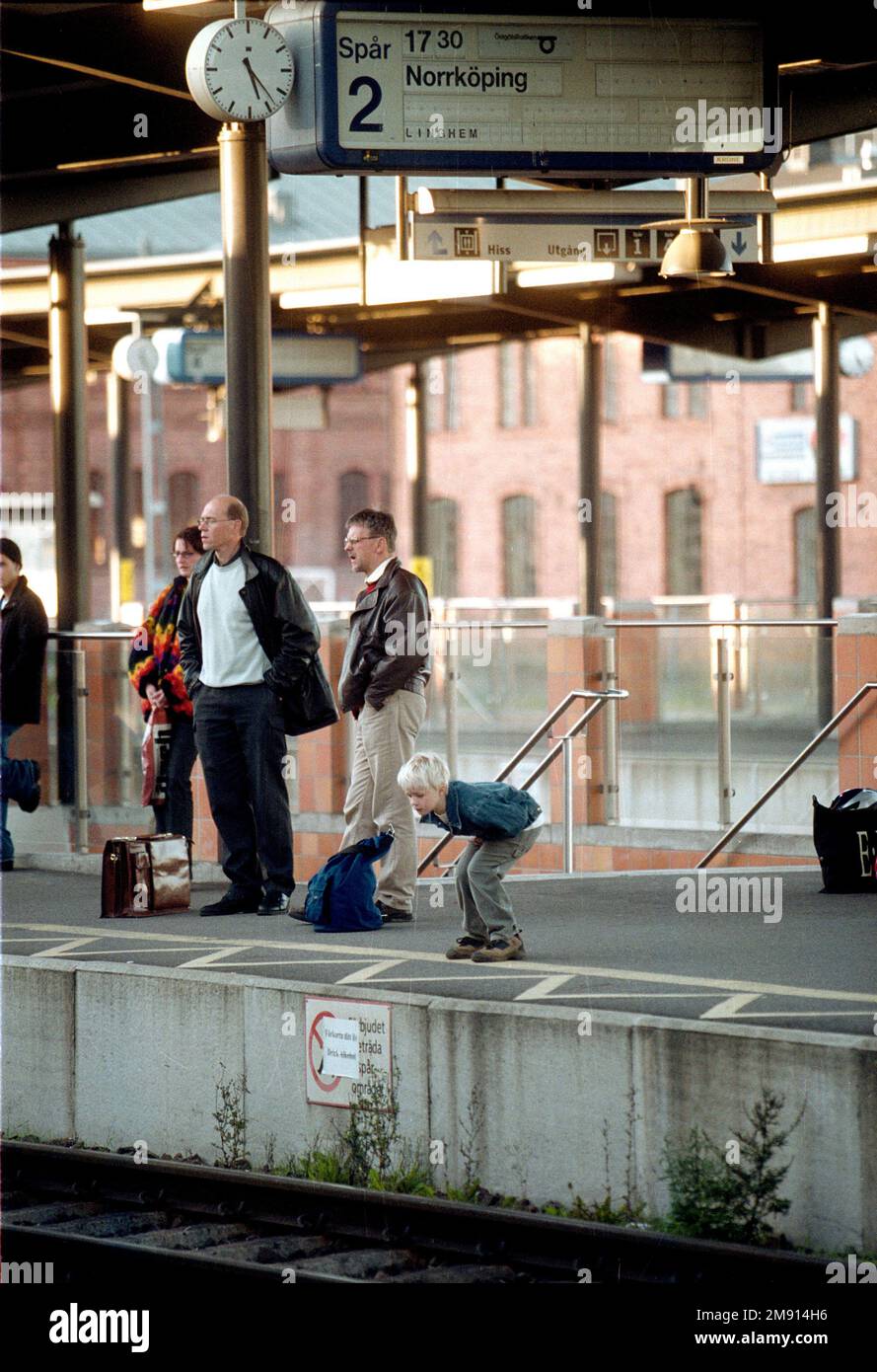 Daily life, Linköping central station, Sweden Stock Photo - Alamy