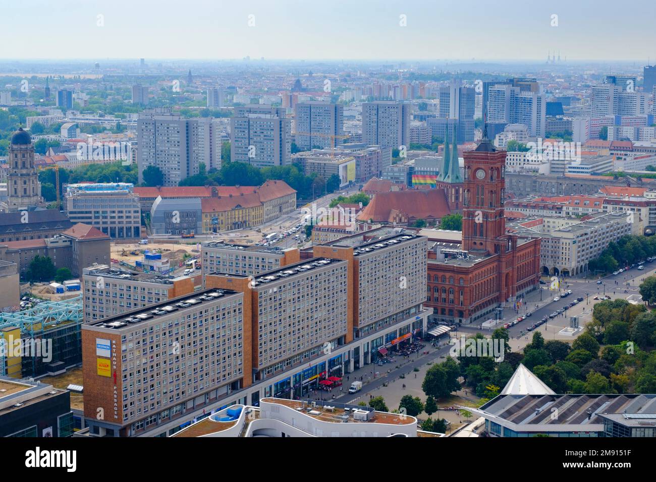 Town view of Berlin from above, Berlin, Germany, Europe Stock Photo - Alamy