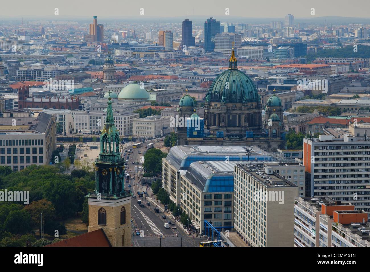 Town view of Berlin from above, Berlin, Germany, Europe Stock Photo - Alamy