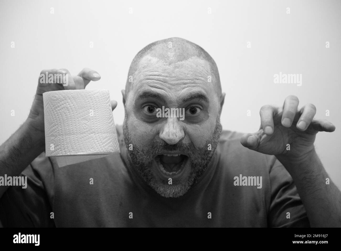 Man in public restroom Black and White Stock Photos & Images Alamy