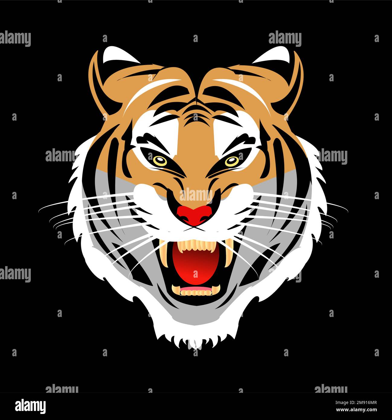 Fierce tiger Stock Vector Images - Alamy