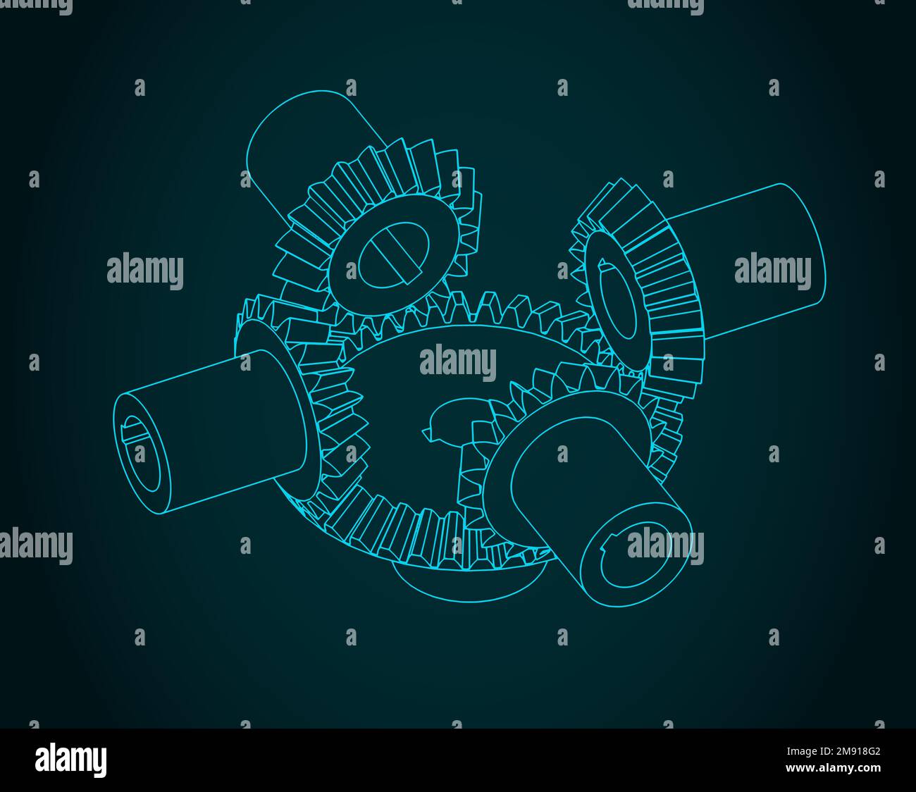 Stylized Vector Illustration Of Bevel Gear Transmission Stock Vector Image And Art Alamy 7750