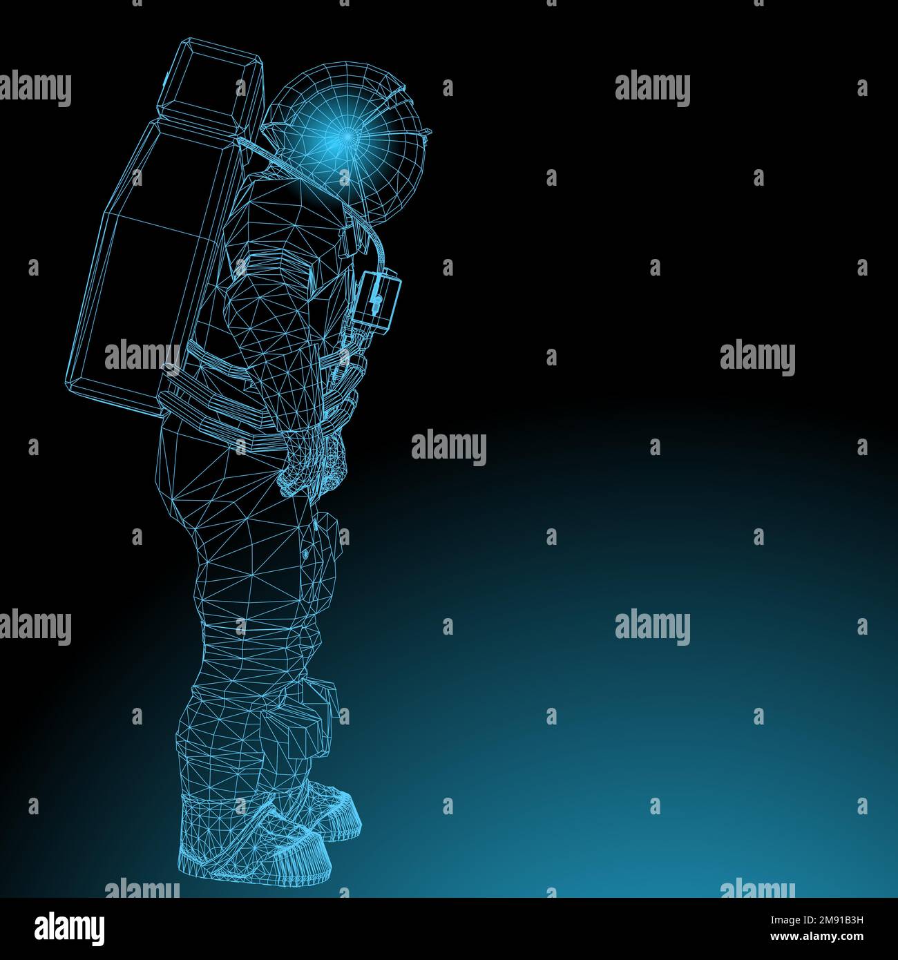 Set of astronauts making gestures of approval isolated on a white ...