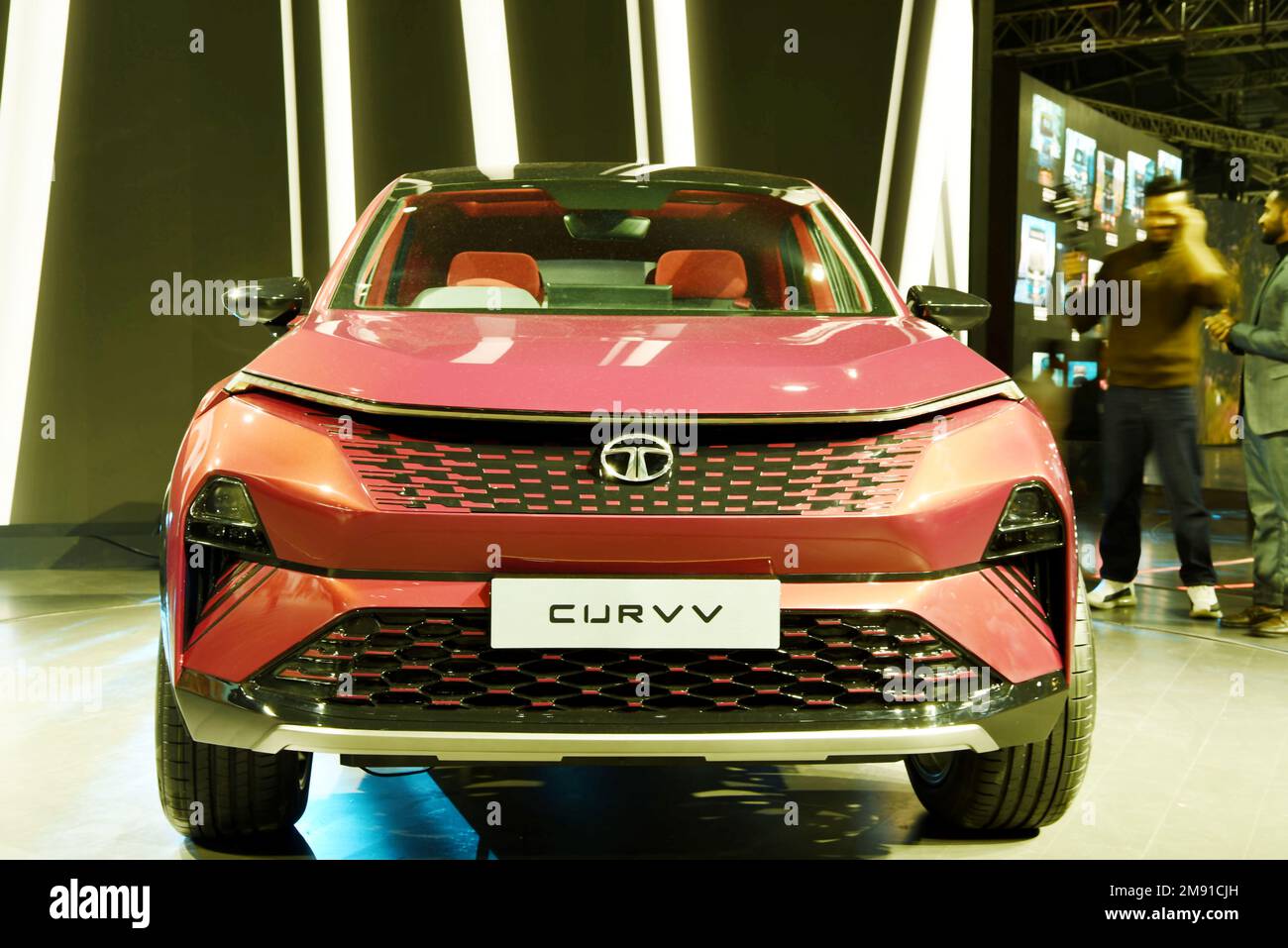 GREATER NOIDA, INDIA JANUARY 13, 2023 Tata Motors Curvv car is on display at Auto Expo 2023
