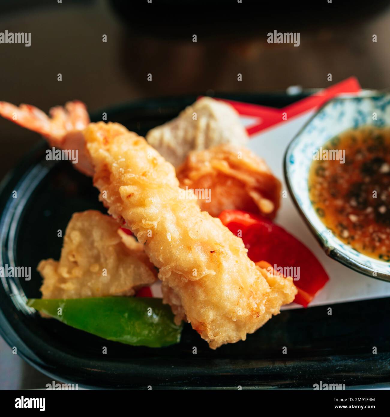 Shrimp tempura. A Japanese cuisine. Stock Photo