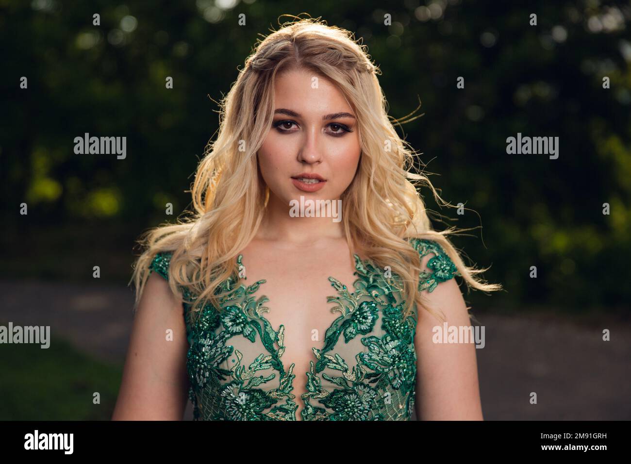 Blonde woman green dress hi-res stock photography and images - Alamy Blonde woman green dress hi-res stock photography and images - Alamy