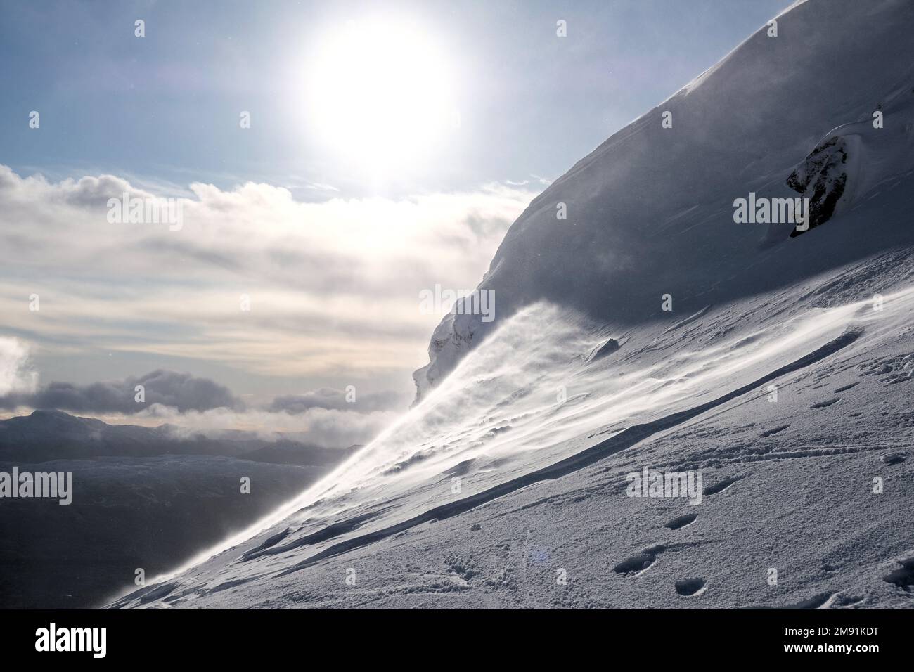 Killin, Scotland, UK. 16th January 2023. On the snow covered slopes of ...