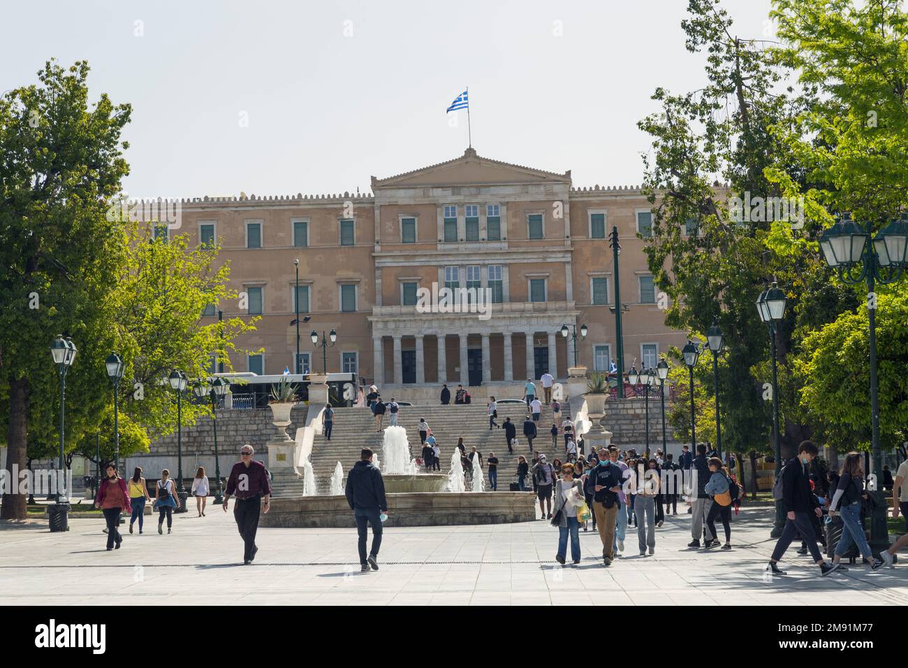 Greek Parliament, Athens, Greece Stock Photo