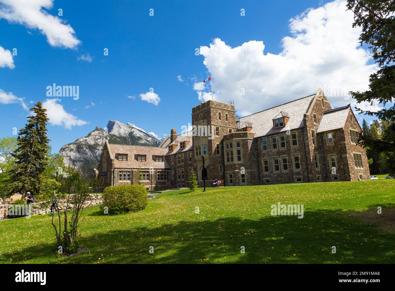 Park administration building, Banff, Canada Stock Photo - Alamy