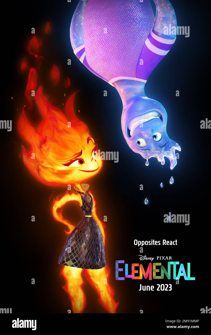 Elemental film poster Stock Photo