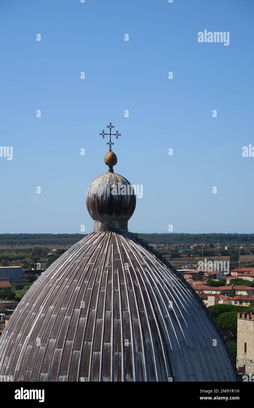 Baptistery dome in Pisa city Stock Photo