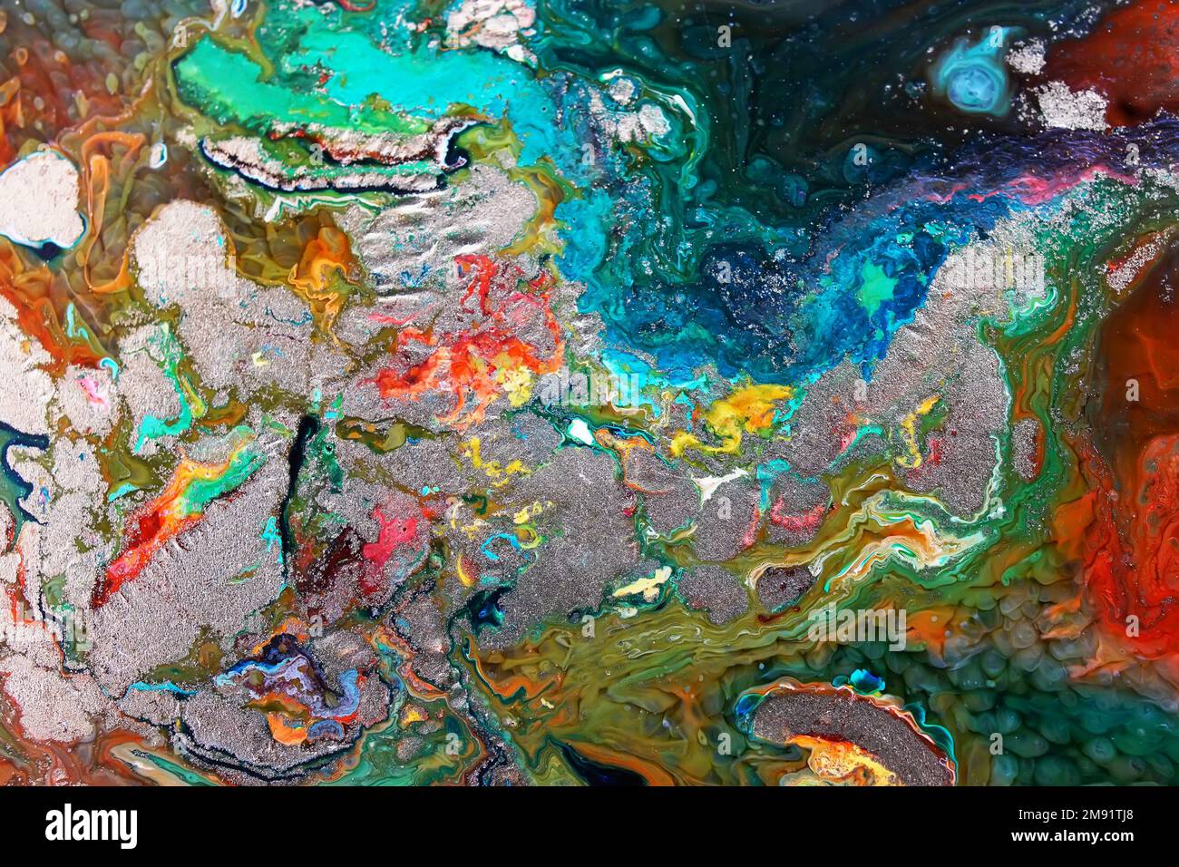 Epoxy resin abstract texture macro photo Stock Photo - Alamy