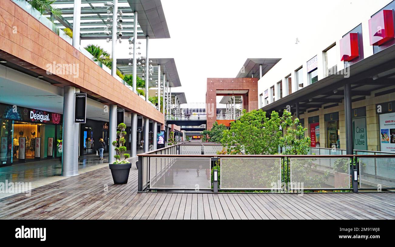 Interior of a shopping center in Sant Adria del Besós, Barcelona,  Catalunya, Spain, Europe Stock Photo - Alamy