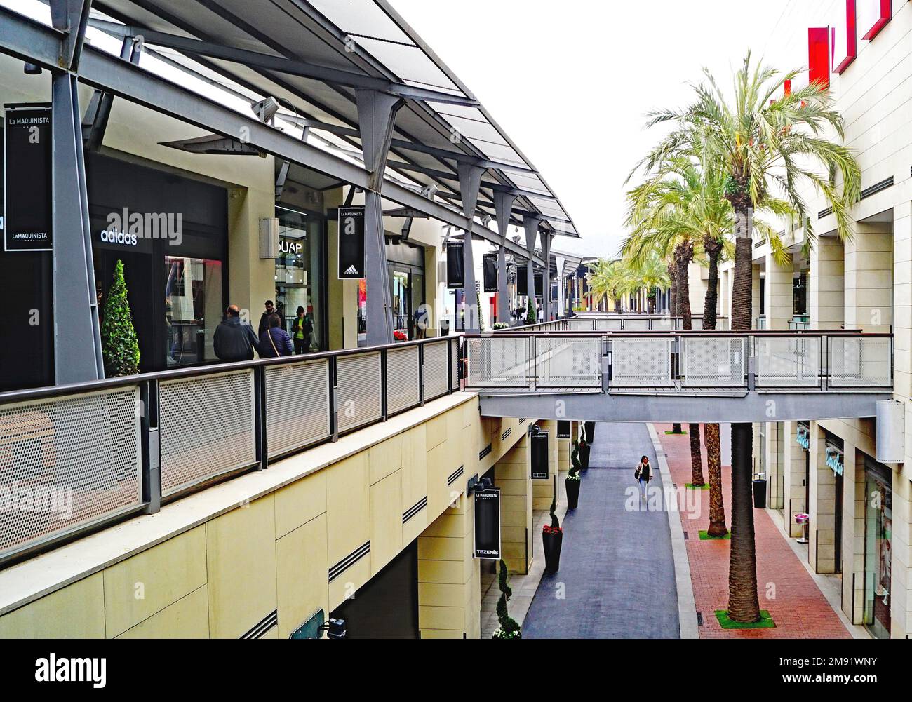 Interior of a shopping center in Sant Adria del Besós, Barcelona,  Catalunya, Spain, Europe Stock Photo - Alamy
