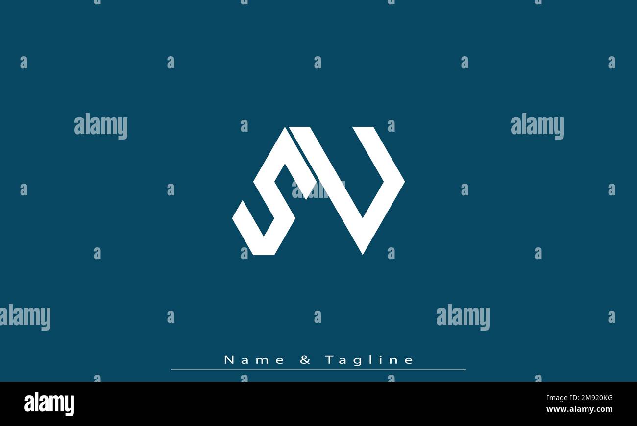 Alphabet letters Initials Monogram logo SU , US Stock Vector