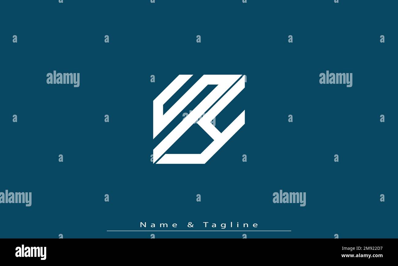 Alphabet letters Initials Monogram logo SY , YS Stock Vector