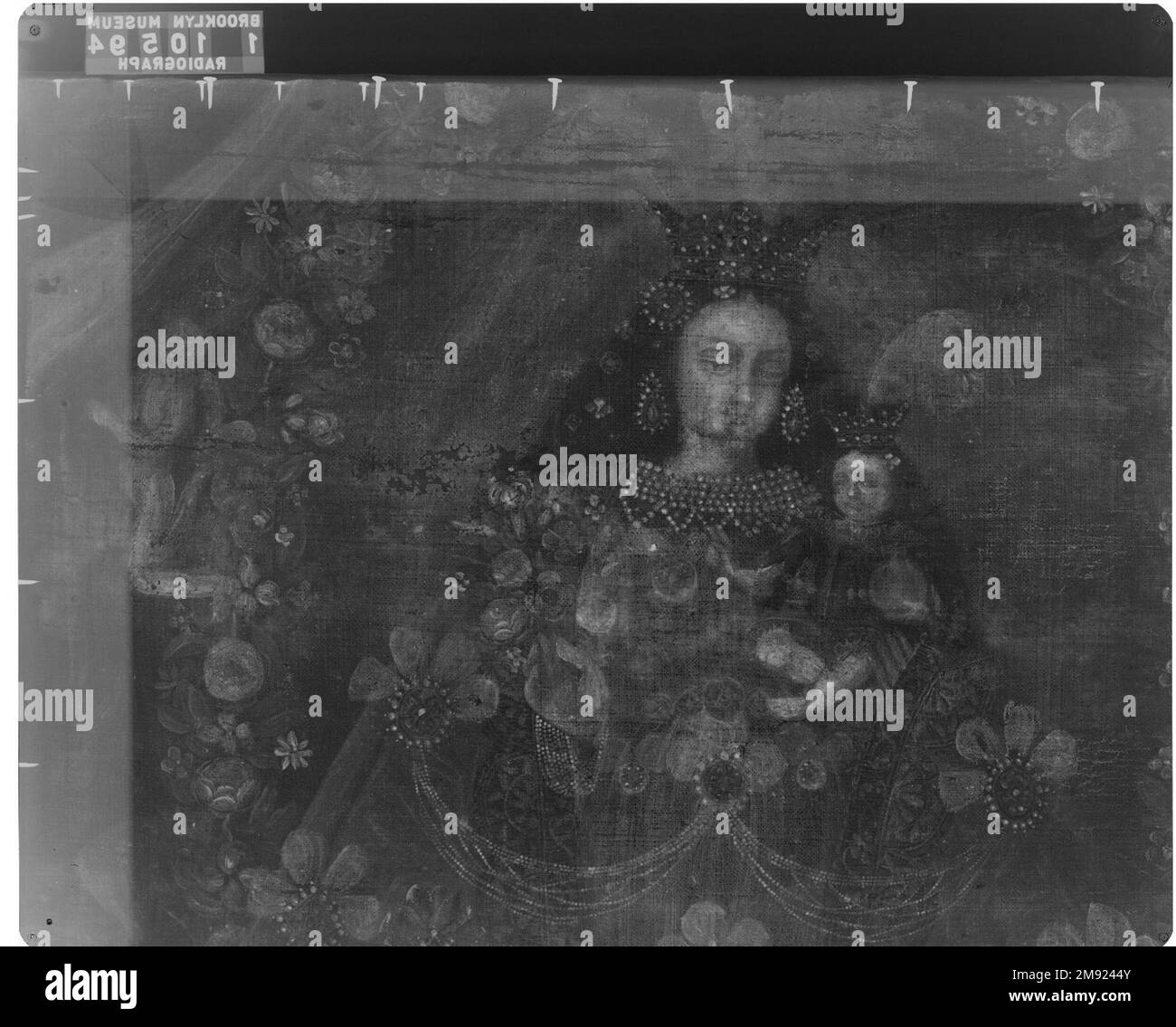 Virgin of Pomata with St. Nicholas Tolentino and St. Rose of Lima