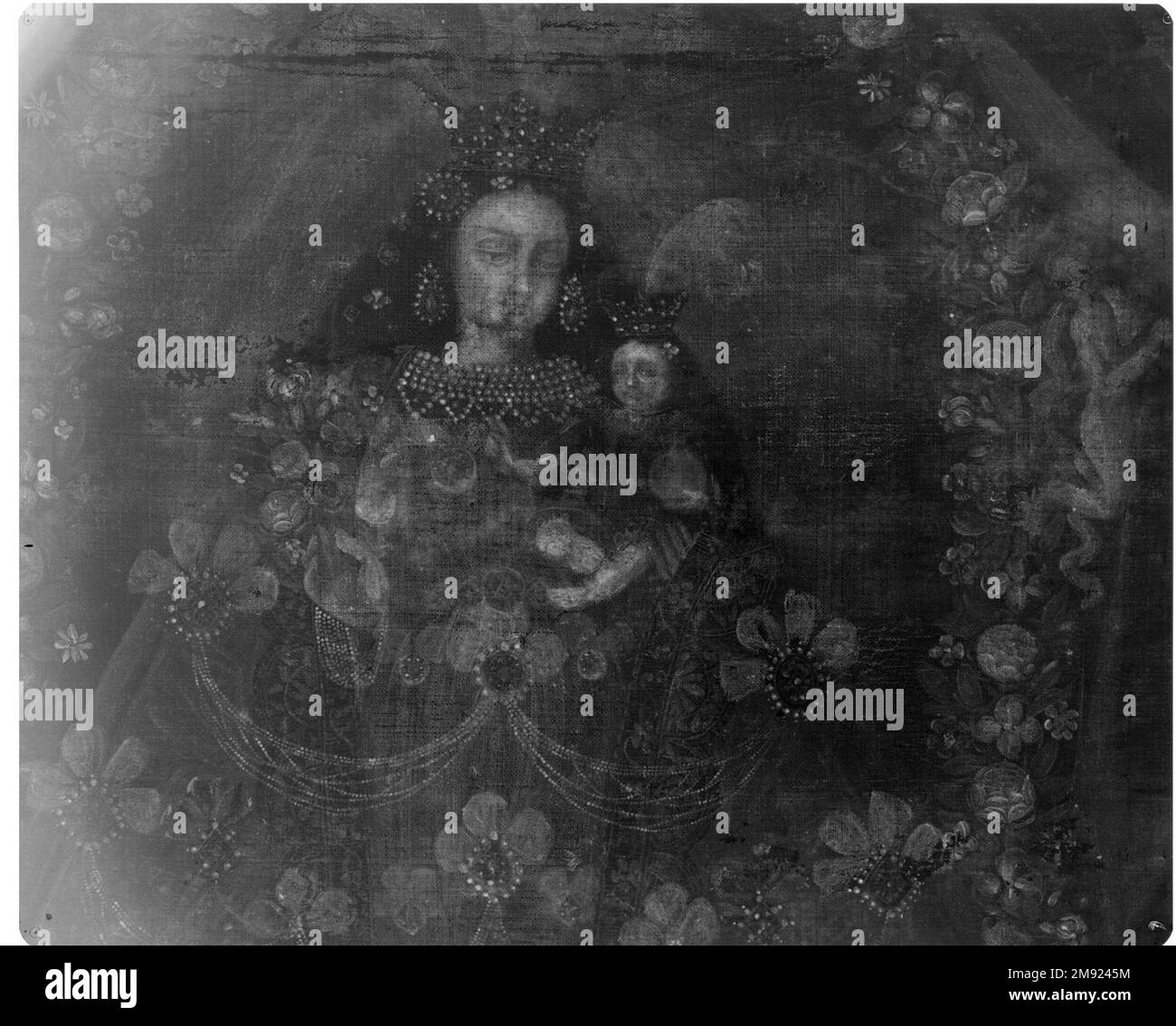 Virgin of Pomata with St. Nicholas Tolentino and St. Rose of Lima