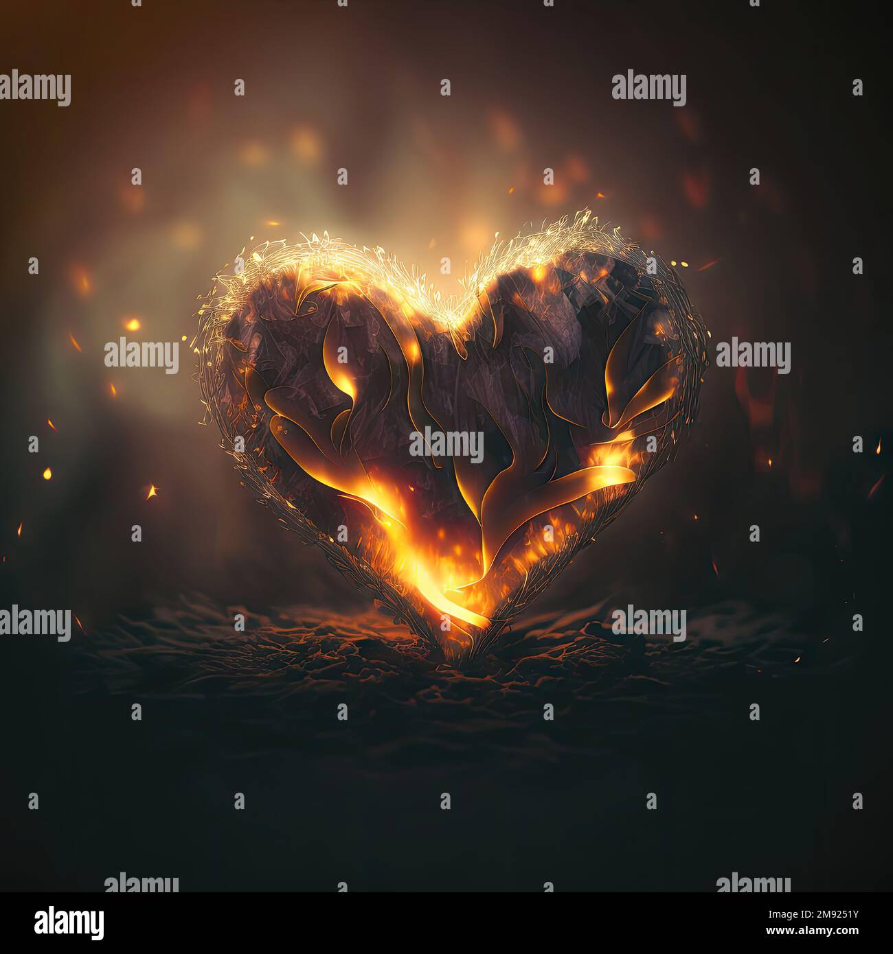 Heart shaped flame hi-res stock photography and images - Alamy