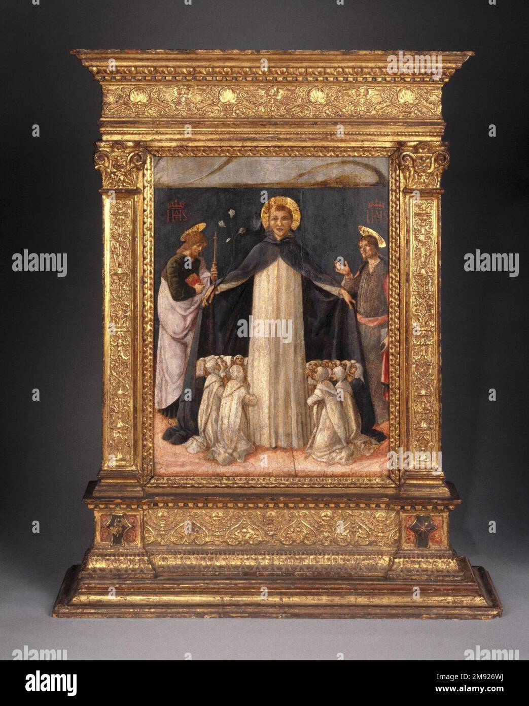 Christ on the Cross Adored by Saints Thomas Aquinas and Catherine of ...