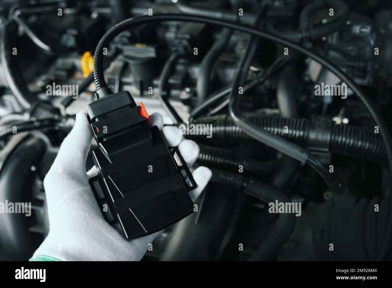 chip tuning box for car engine. chiptuning Stock Photo Alamy