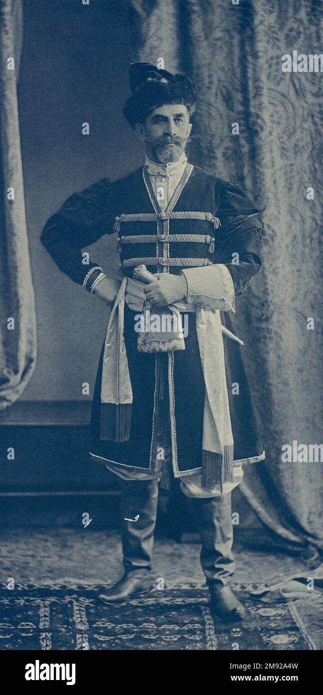 Major-General Prince Platon Sergeevich Obolensky (Boyar of the 17th century) ca. 1903-1904 Stock Photo