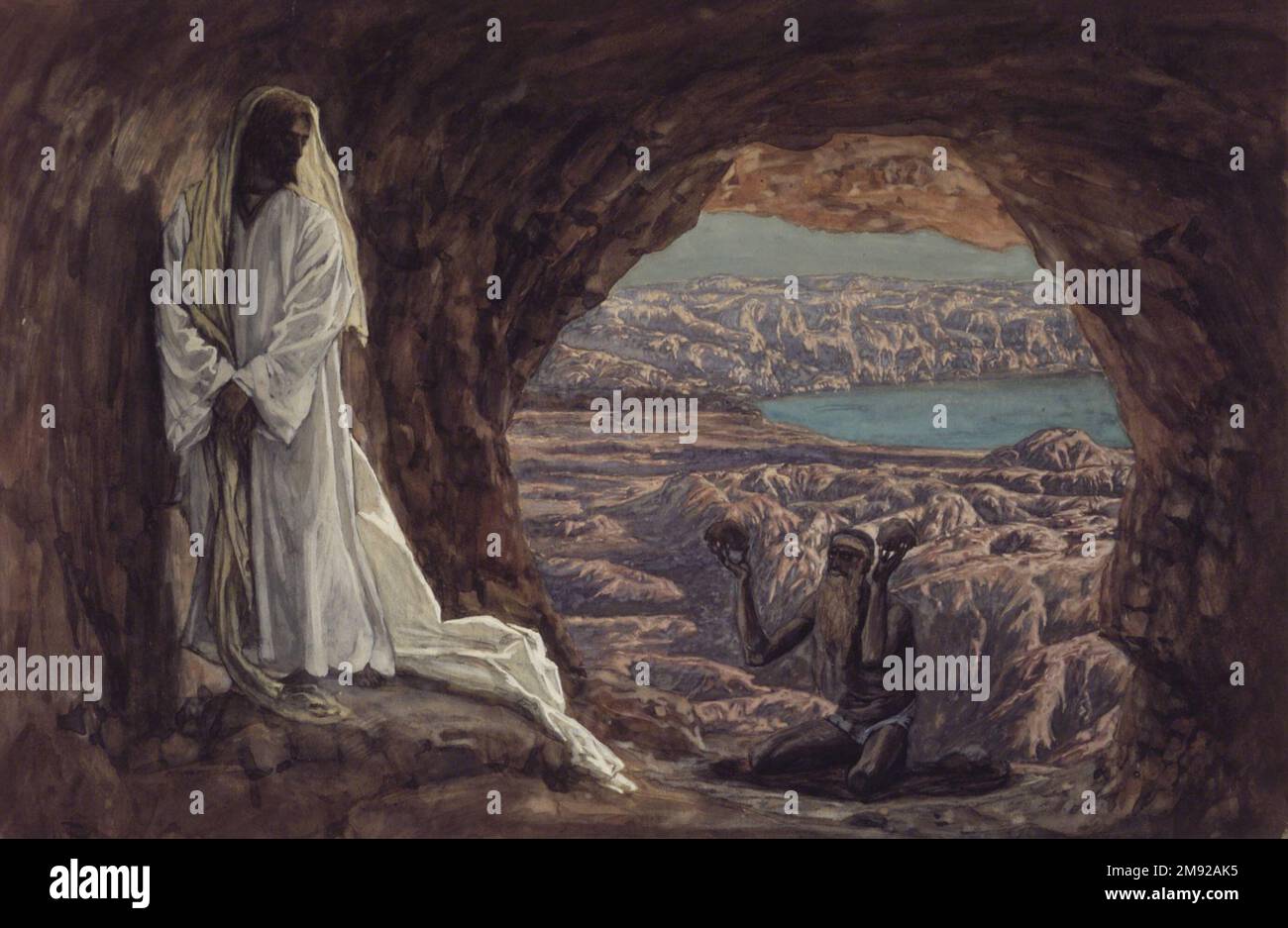 Jesus Tempted in the Wilderness (Jésus tenté dans le désert) James Tissot (French, 1836-1902 ...
