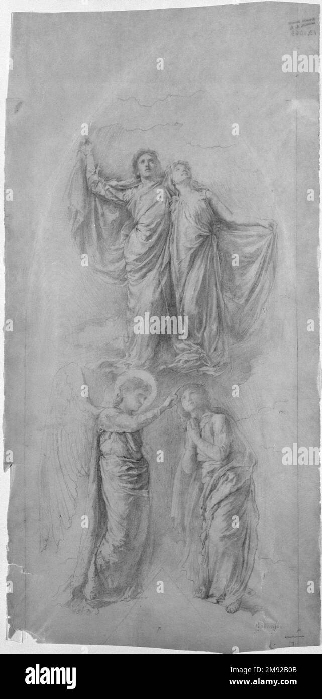 Study for "Sealing of the Twelve Tribes" Window John La Farge (American