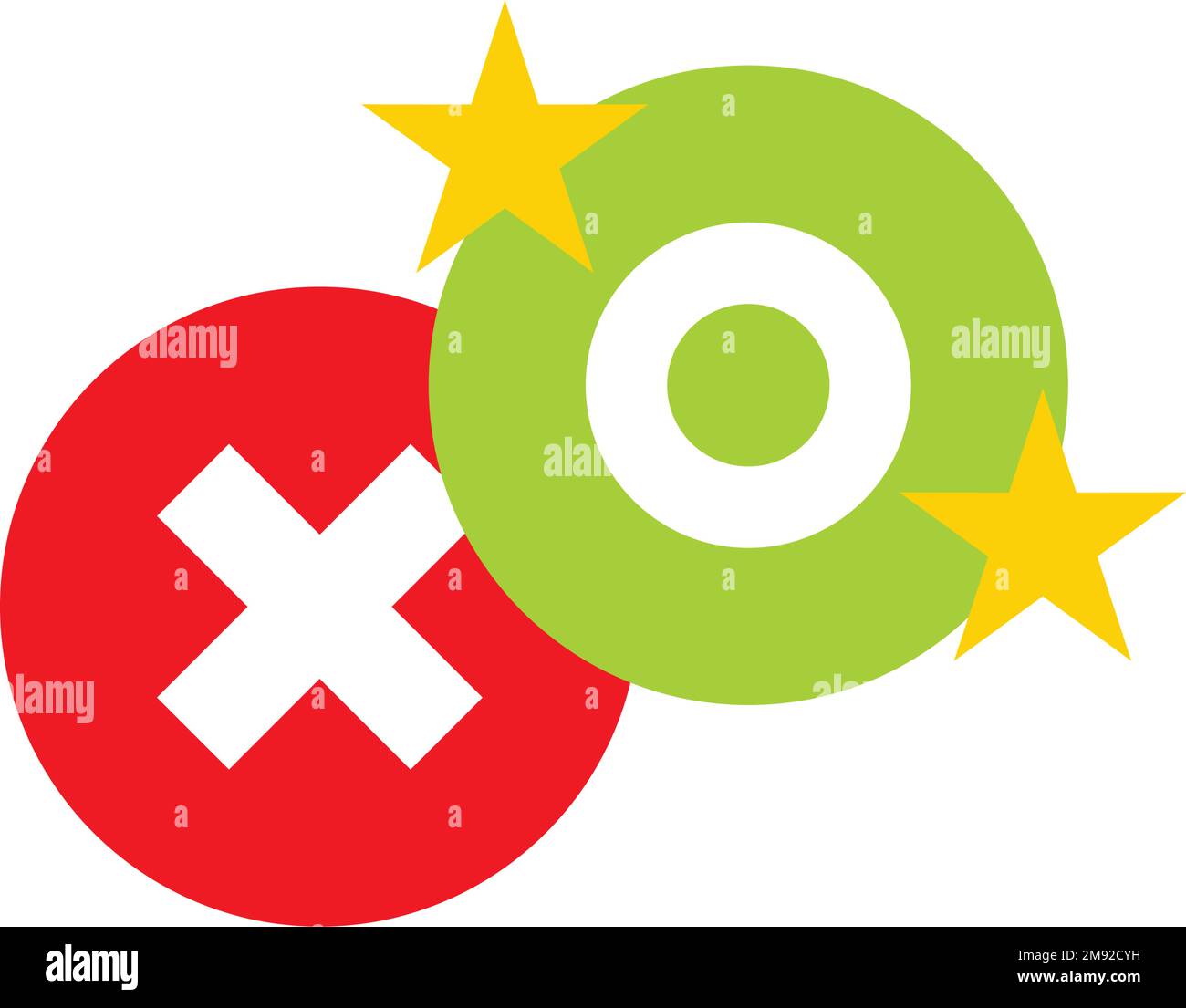 POSITIVE PUNCTUATION ON THE NEGATIVE, GOOD AND BAD Stock Vector