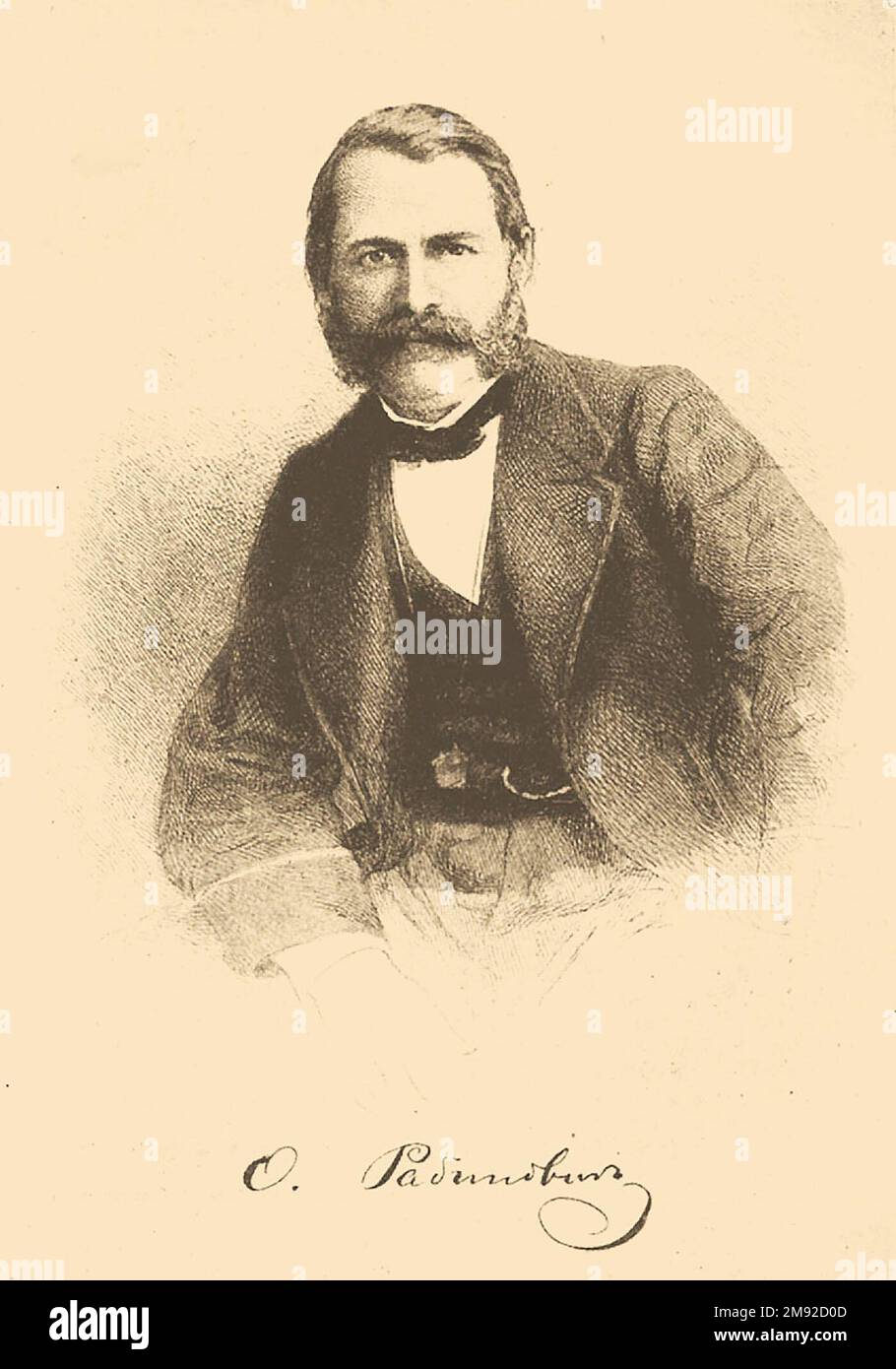 Osip Aronovich Rabinovich (January 14, 1817, Kobelyaki, Poltava province - 1869, Merano, Austria-Hungary, now Italy) - Russian prose writer, publicist, representative of Russian-Jewish literature, editor, public figure ca.  before 1906 Stock Photo