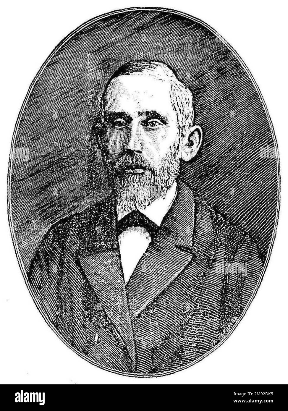 Chaim Zvi Lerner (1815–1889), Hebrew grammarian and teacher ca. 1875 Stock Photo