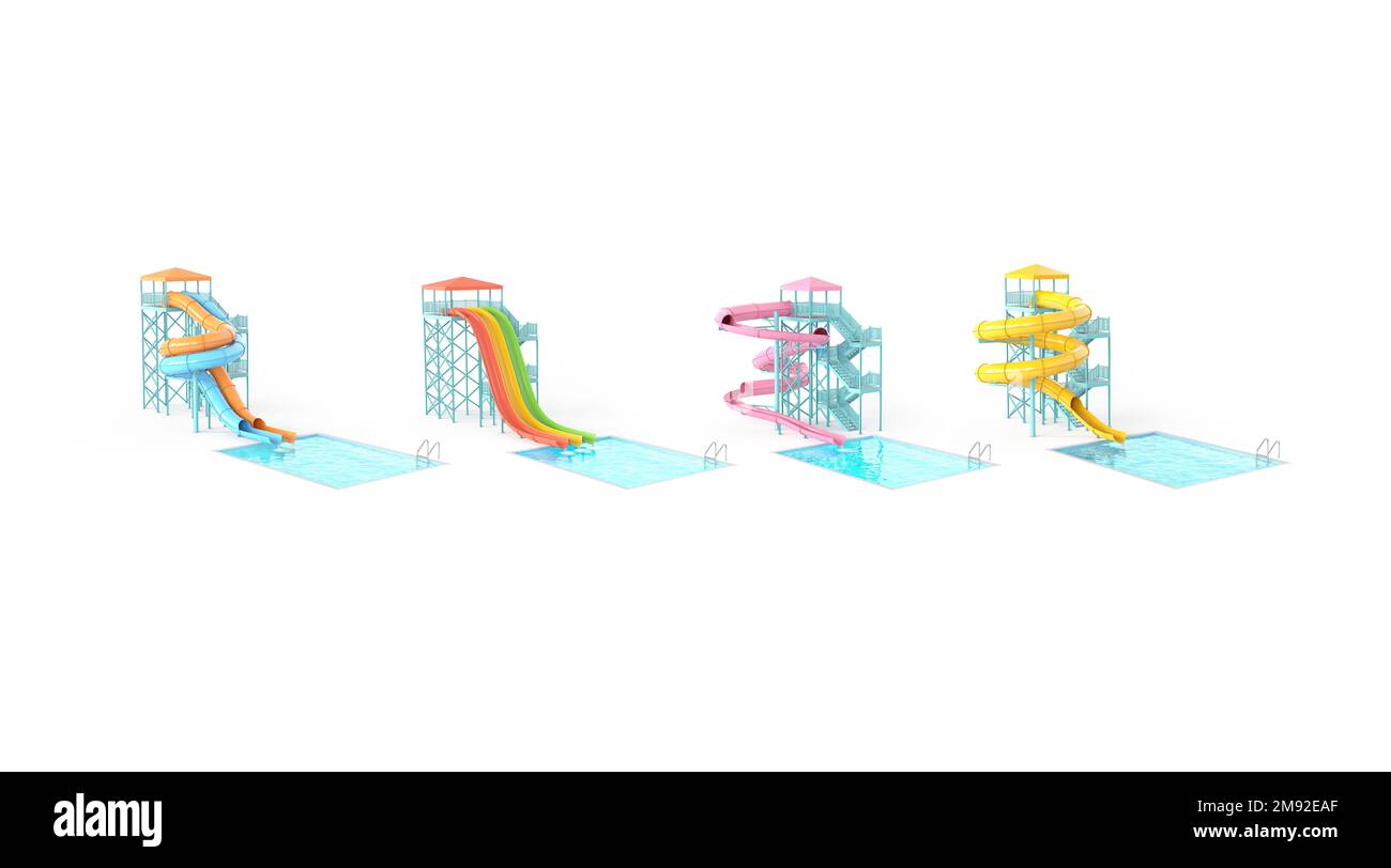 3d rendering swimming pool Cut Out Stock Images & Pictures - Alamy