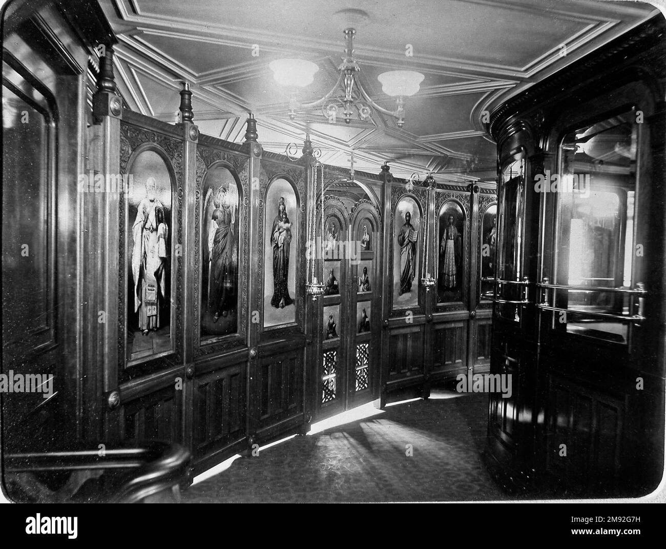Imperial Yacht Standart - Iconostasis in the Gallery ca. 1896 Stock ...