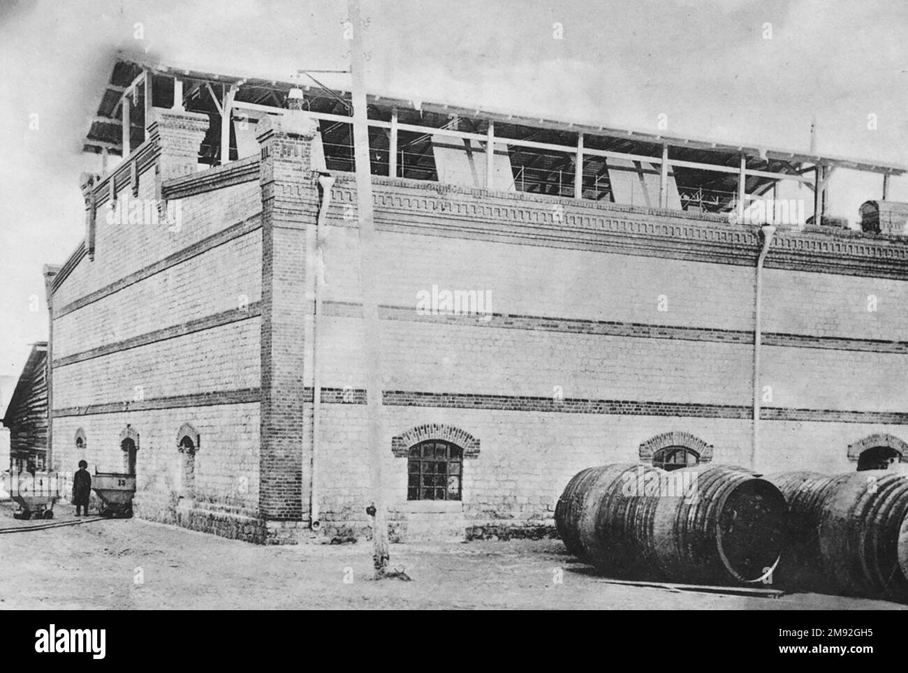 Granary. Zhiguli Brewery, Samara, Russian Empire ca. before 1918 Stock ...