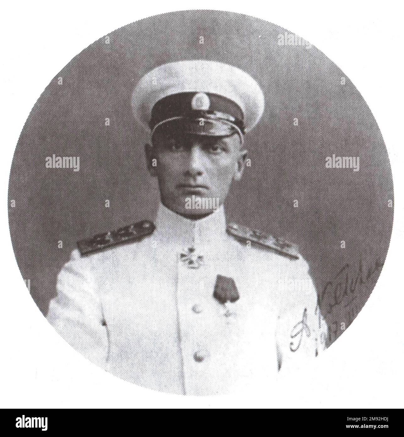 A. V. Kolchak — Commander of the Black Sea Fleet ca.  1916-1917 Stock Photo