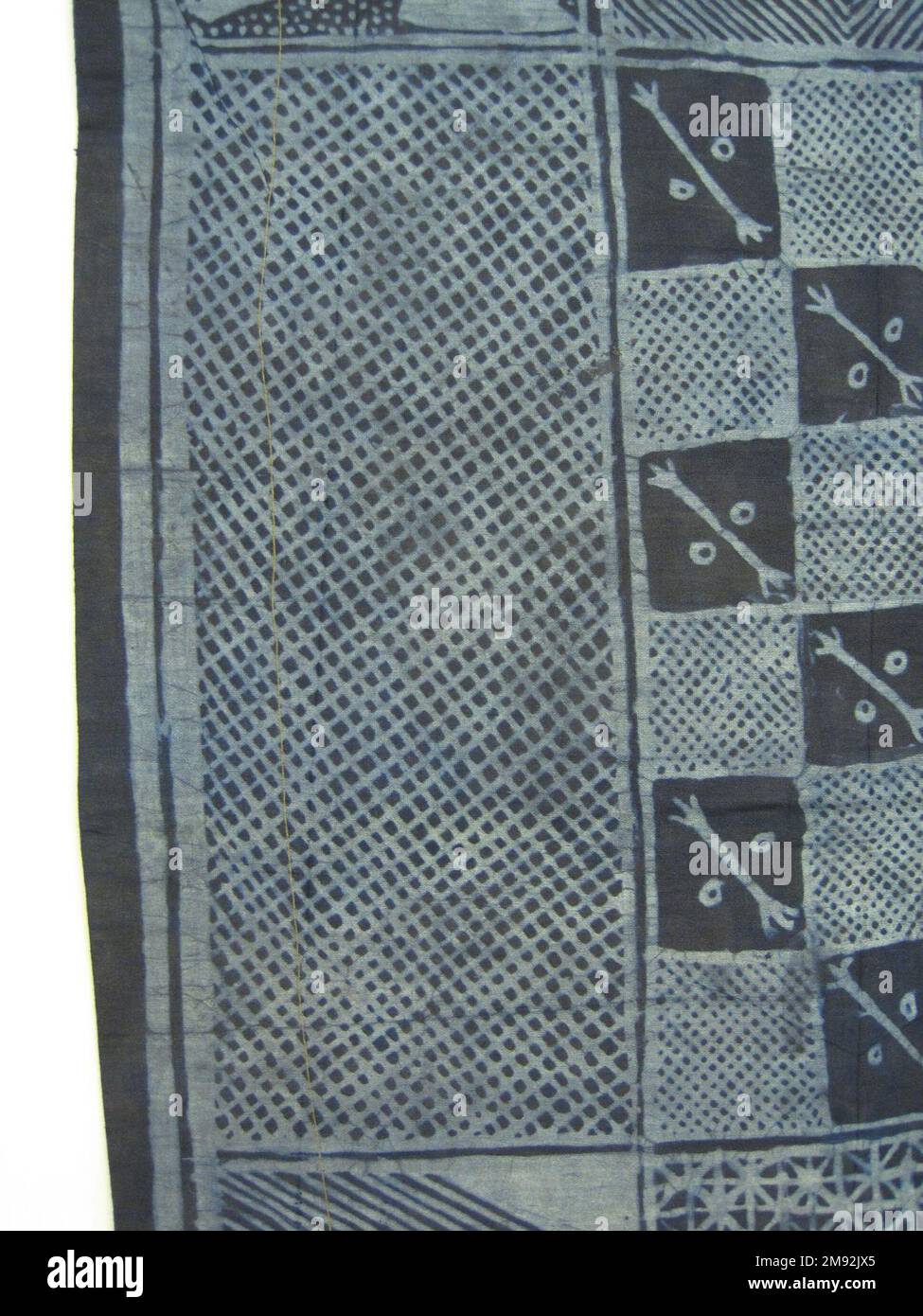 Woman's wrapper (àdìrẹ ẹlé̩kọ) Yorùbá , unknown maker's mark. Woman's