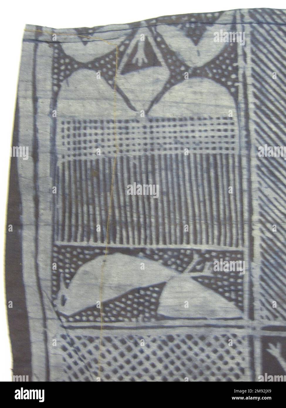 Woman's wrapper (àdìrẹ ẹlé̩kọ) Yorùbá , unknown maker's mark. Woman's