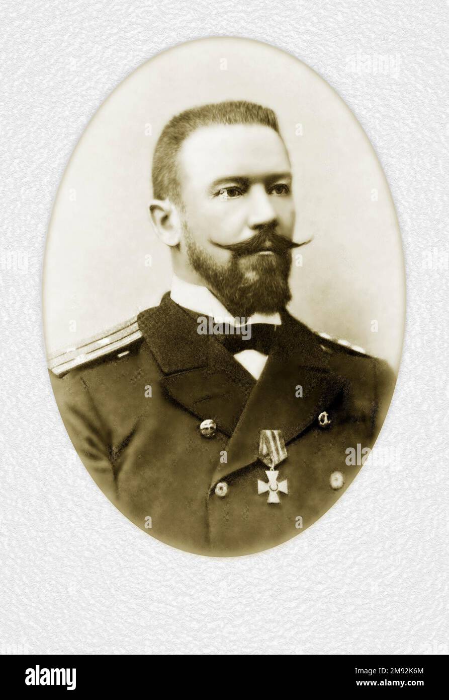 Captain 2nd rank Maximilian Fedorovich von Schultz ca.  1905 Stock Photo