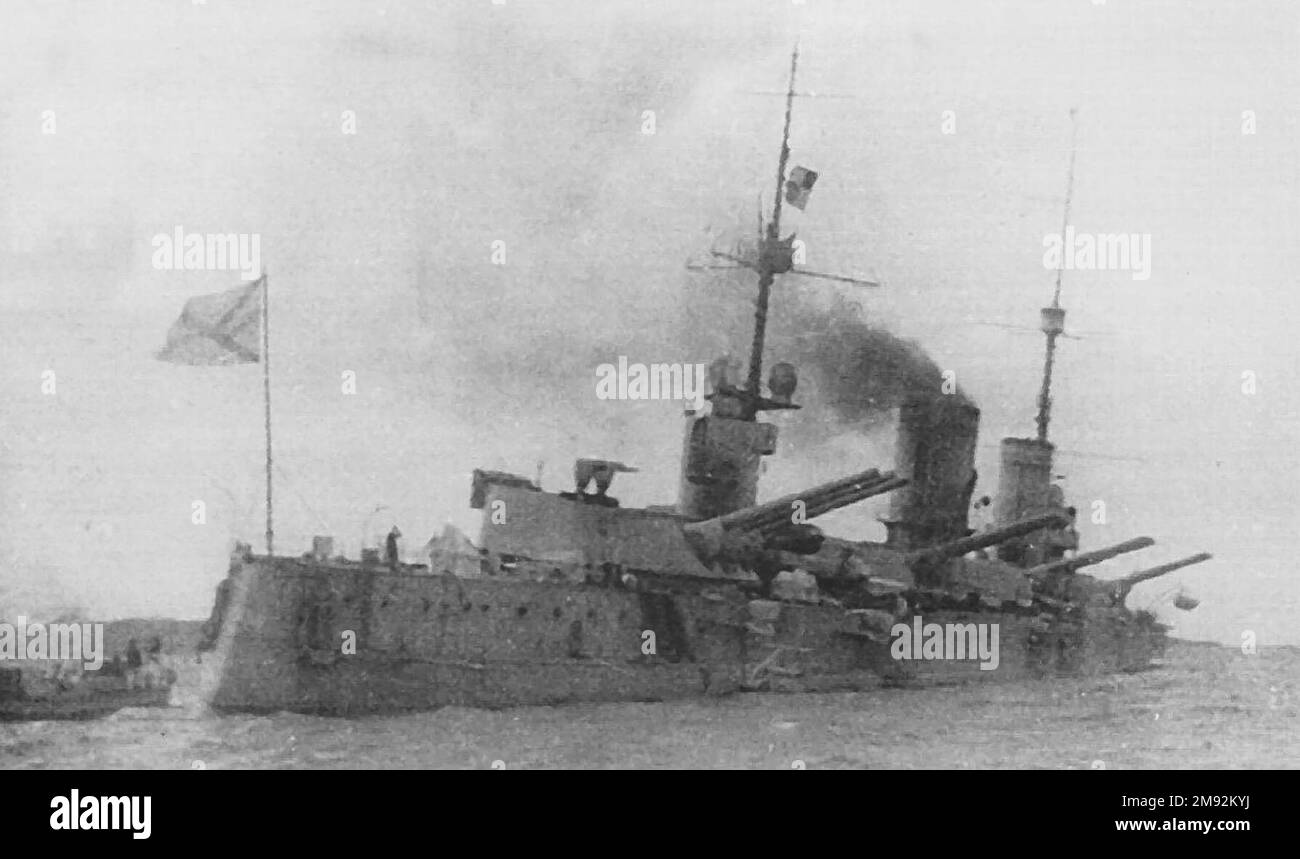 Imperial Russian Navy battleship Petropavlovsk ca. 1916 Stock Photo Alamy
