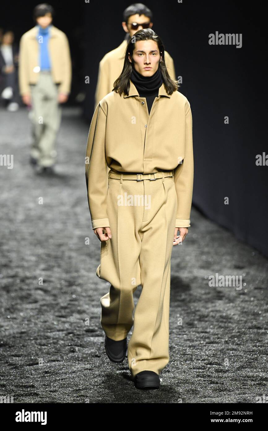 Milan, Italy. 16th Jan, 2023. Milan, Men Fashion Week, Fall Winter 2023