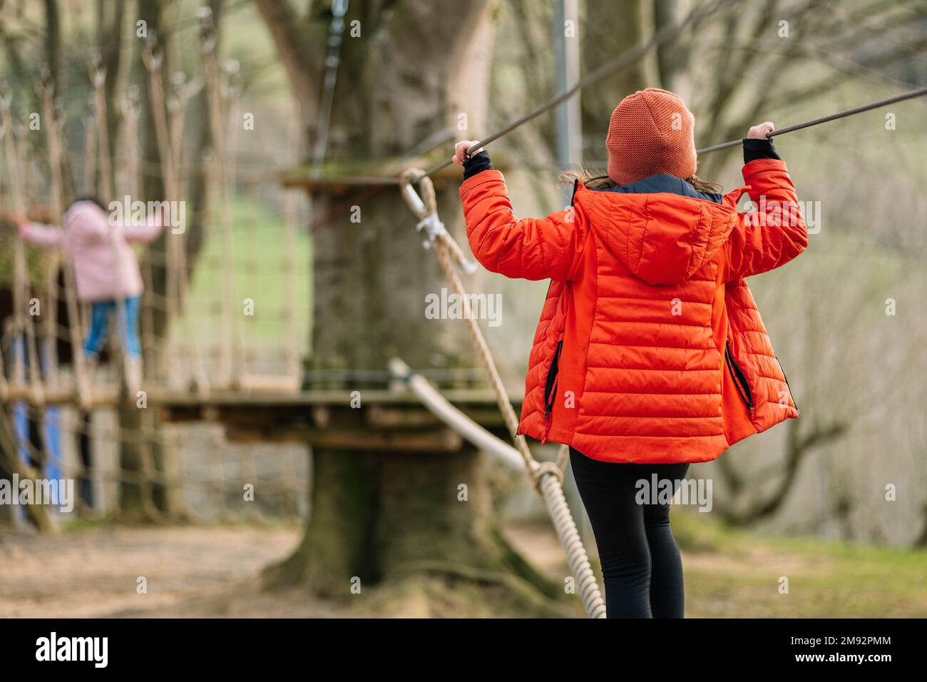 Rope girl walking hi-res stock photography and images - Alamy