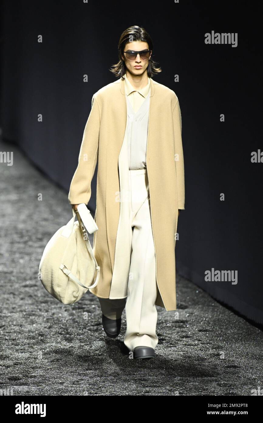 Milan, Italy. 16th Jan, 2023. Milan, Men Fashion Week, Fall Winter 2023