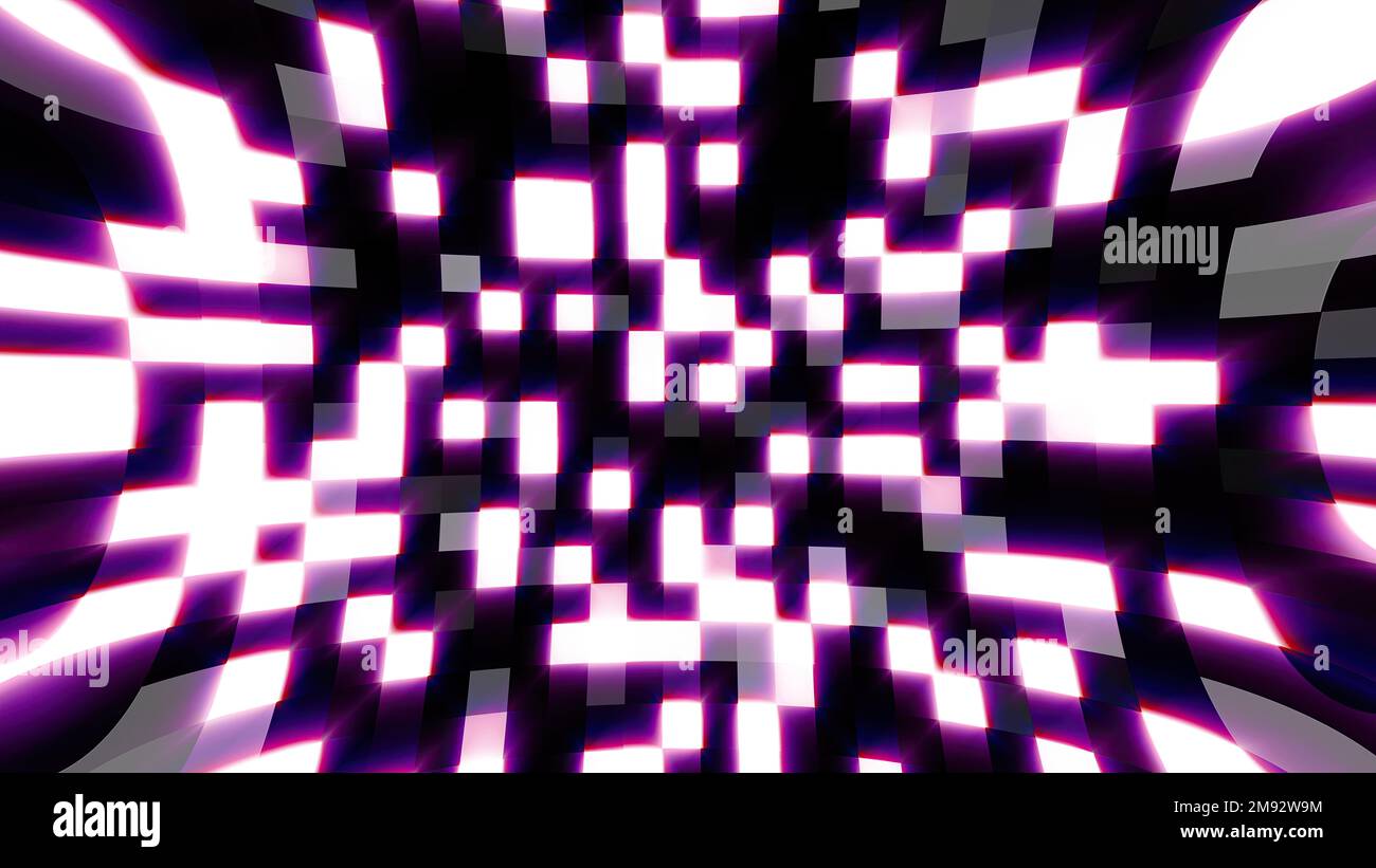 Flashing blocks. Computer generated 3d render Stock Photo